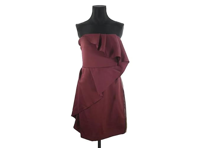 Lanvin Bordeaux Kleid Polyester  ref.1145888