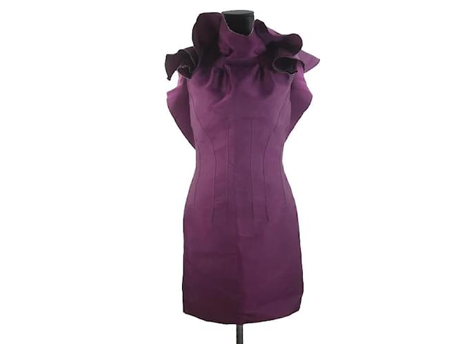 Lanvin Vestido morado Púrpura Poliéster  ref.1145889