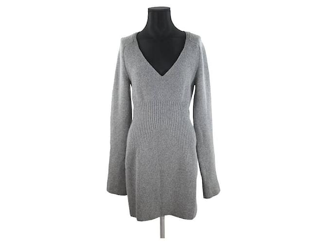 Balenciaga Wool dress Grey  ref.1145890