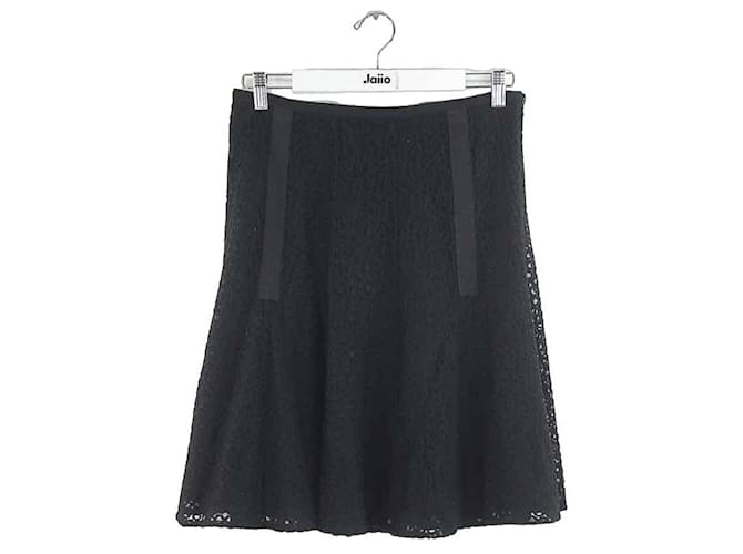 Paule Ka Mini falda de algodón Negro  ref.1146001