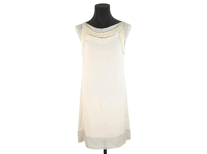 Loewe Silk dress Beige  ref.1146003