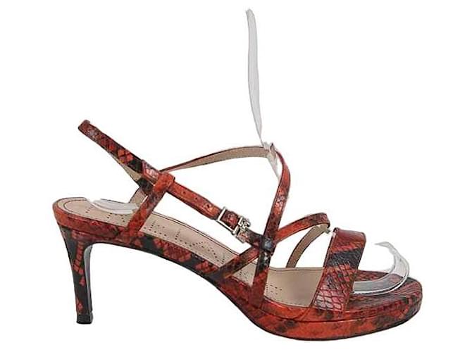 Free Lance Sandals Red Exotic leather  ref.1146029