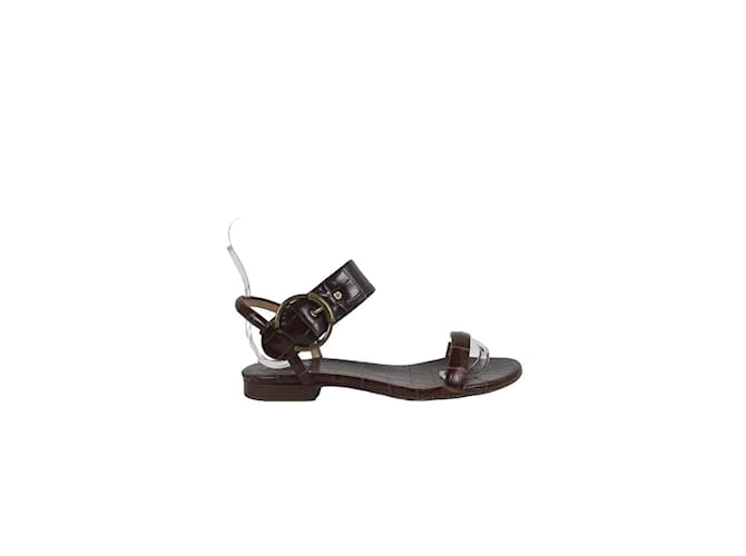 Chloé Leather sandals Brown  ref.1146030