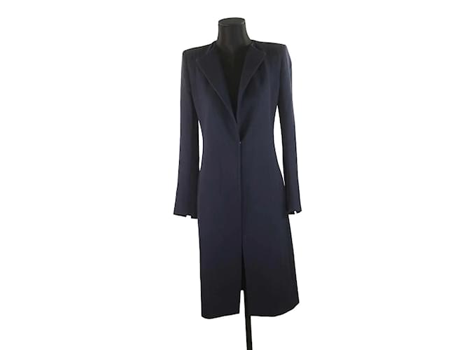 Maison Martin Margiela Wool coat Navy blue ref.1146042 - Joli Closet