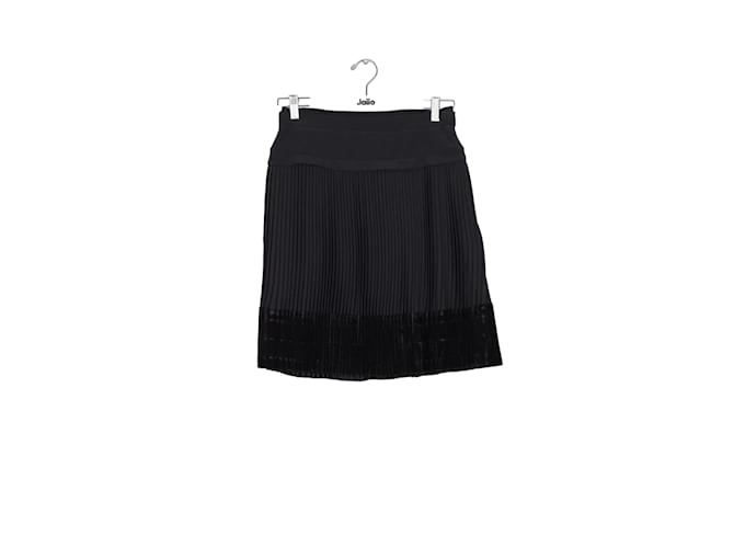 Carven Black skirt Polyester  ref.1146065