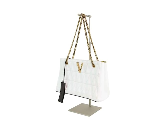 Versace Bolsos de cuero Blanco  ref.1146098