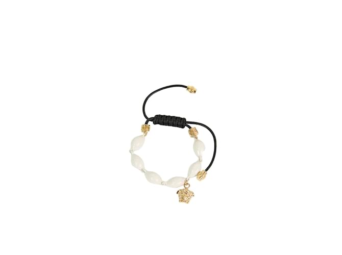 Versace Leather bracelets White  ref.1146107