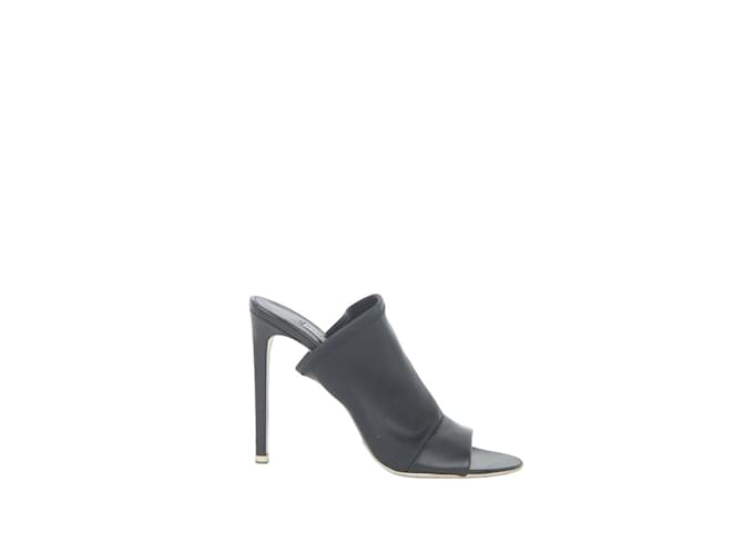 Balenciaga Leather Heels Black  ref.1146143