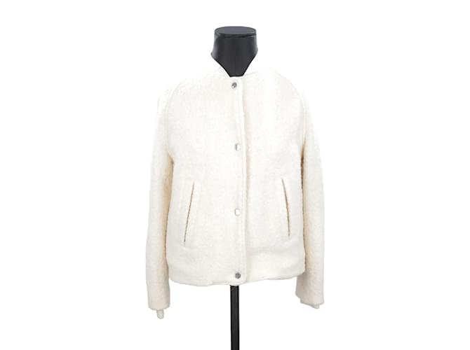 Bash jaqueta branca Branco Sintético  ref.1146164