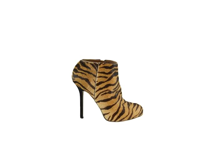 Sergio Rossi Animal print boots - in their pony-style calf leather pouch Beige  ref.1146180