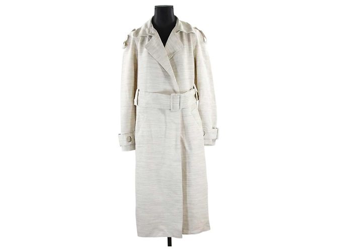 Off White Chaqueta de algodón Beige 