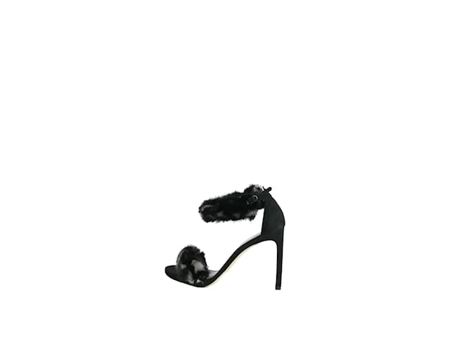 Stuart Weitzman leather heeled sandals Black  ref.1146204