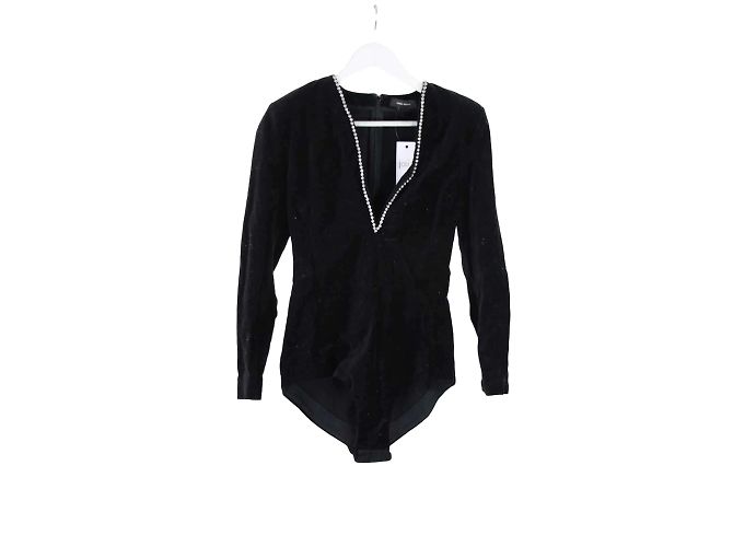 Isabel Marant Top de terciopelo Negro