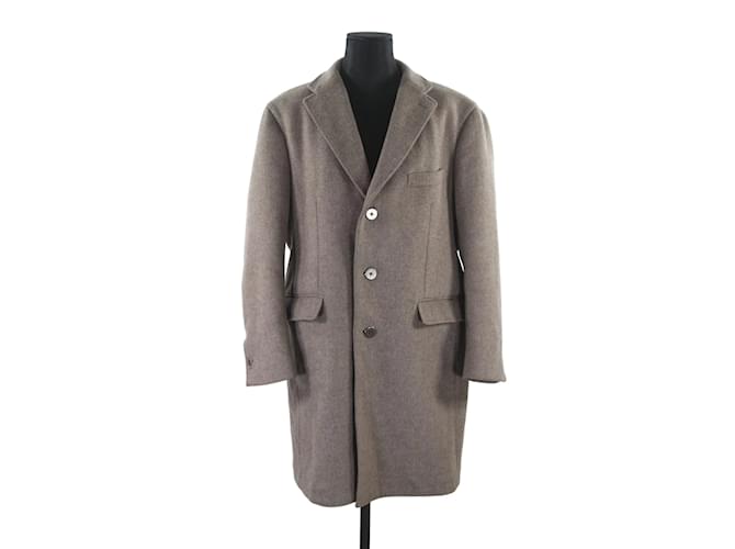 Autre Marque Wool coat Grey  ref.1146211