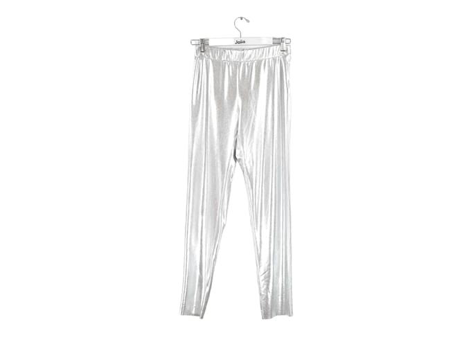 Autre Marque leggings Silvery Synthetic  ref.1146245