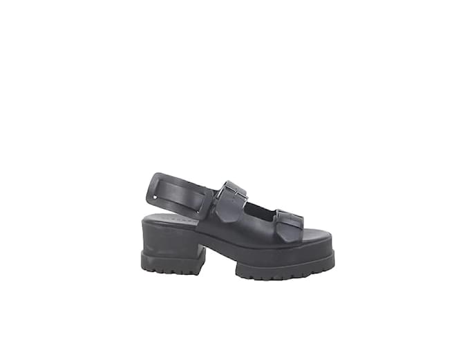 Robert Clergerie Leather sandals Black  ref.1146299