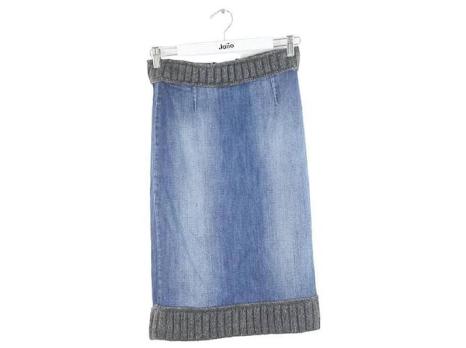 Dolce & Gabbana cotton skirt Blue  ref.1146301