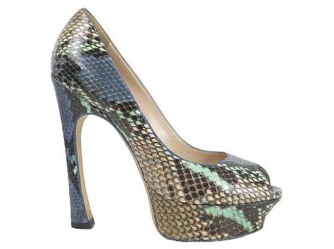 Saint Laurent Multicolored heels Multiple colors Exotic leather  ref.1146307