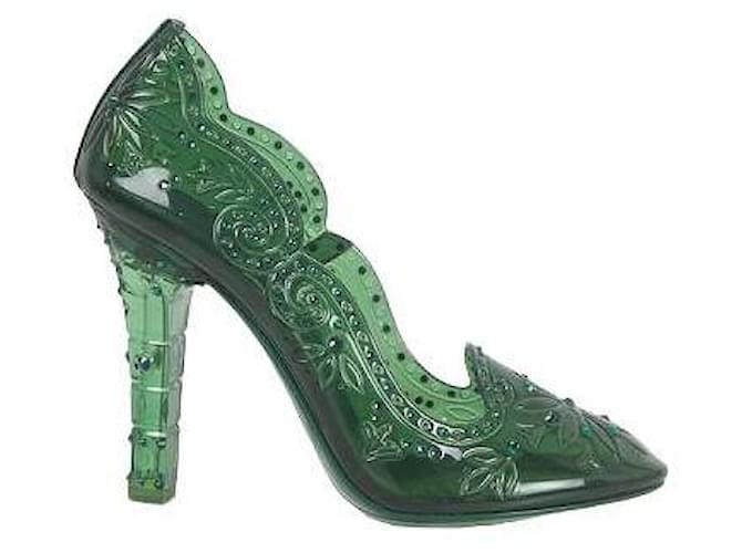 Dolce & Gabbana Talons vert Plastique  ref.1146308