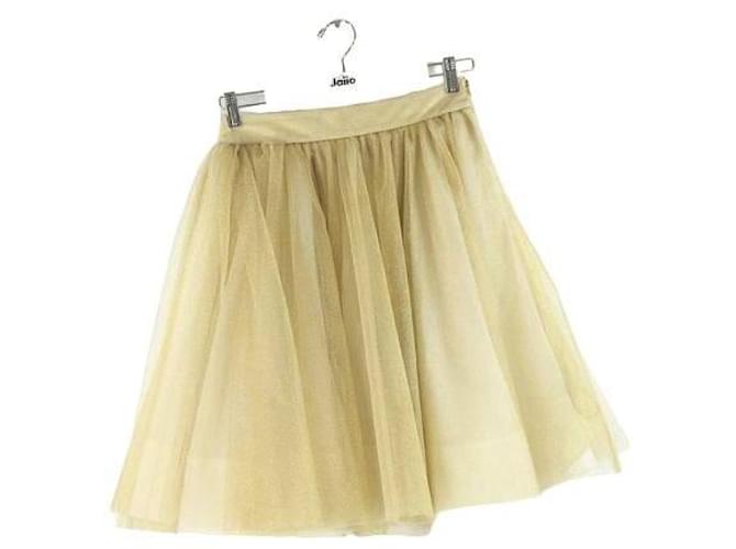 Moschino Golden skirt Synthetic  ref.1146313