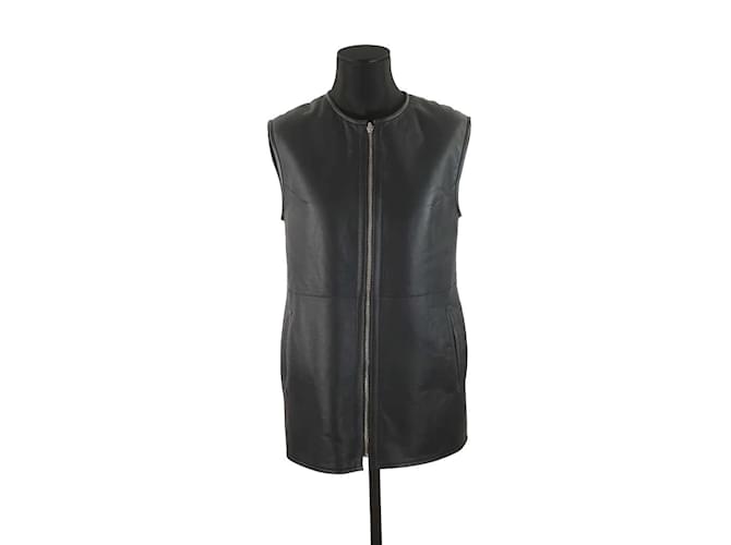 Closed Leather coat Black  ref.1146321