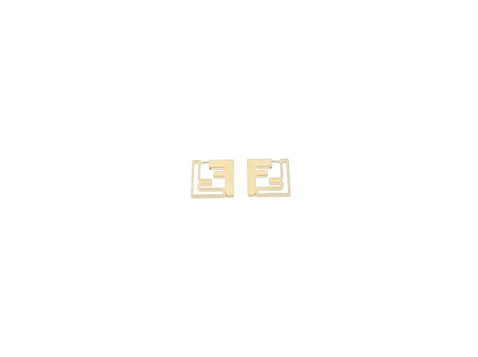 Fendi Golden earrings Metal  ref.1146358