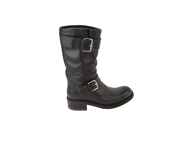 Free Lance Biker-Stiefel aus Leder Schwarz  ref.1146373