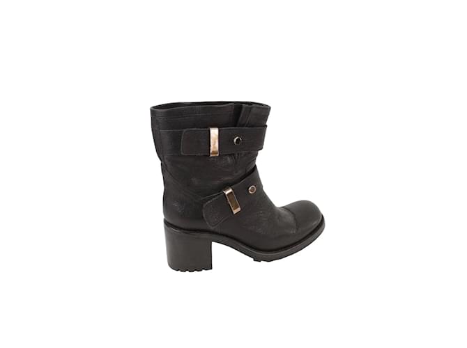 Free Lance Leather boots Black  ref.1146376