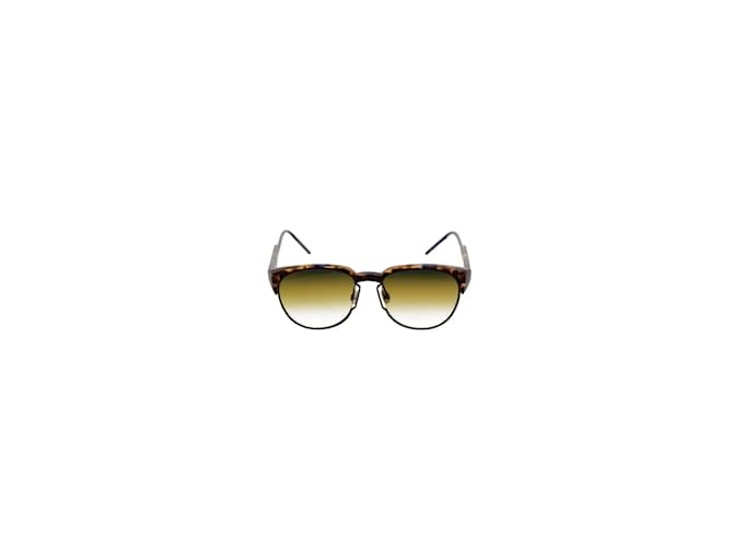 Dior Braune Pilotenbrille Metall  ref.1146426