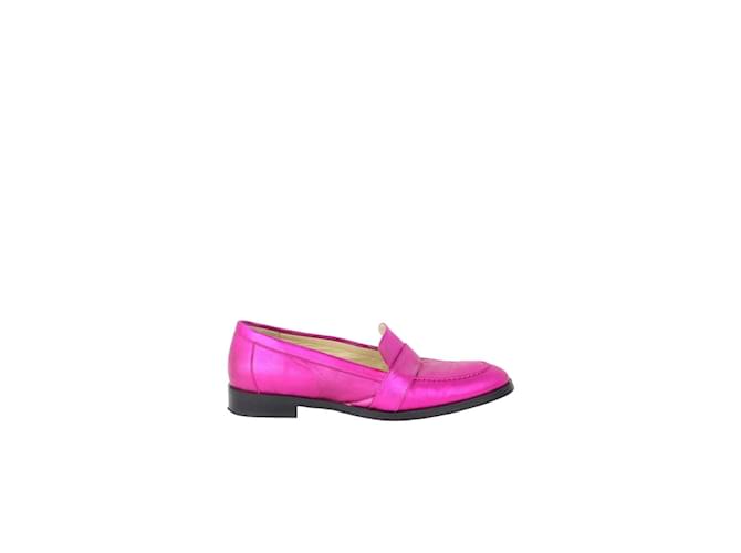 Autre Marque Leather loafers Pink  ref.1146444