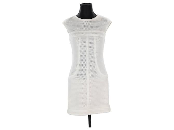 Chanel weißes Kleid Synthetisch  ref.1146453