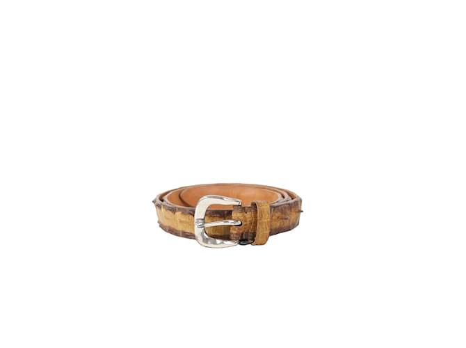 Bash Leather belt Beige Exotic leather  ref.1146466