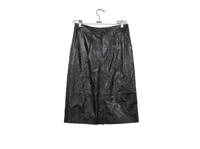 Bash Leather skirt Black  ref.1146493