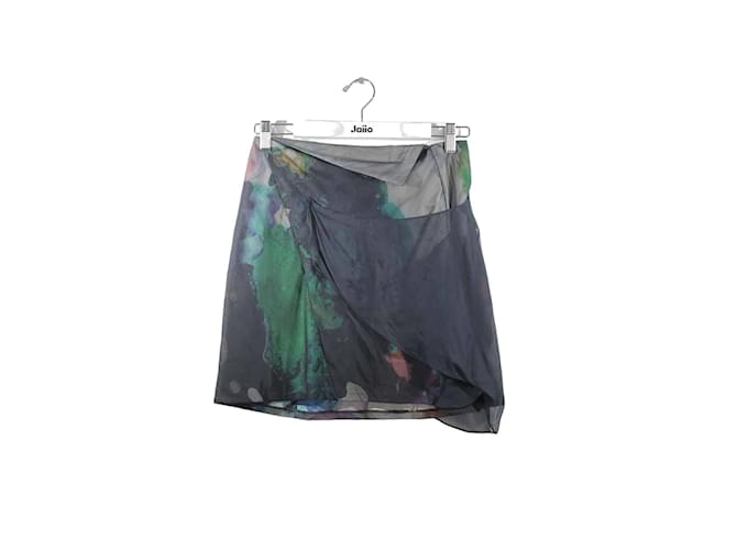 Chloé Minifalda de seda Multicolor  ref.1146498