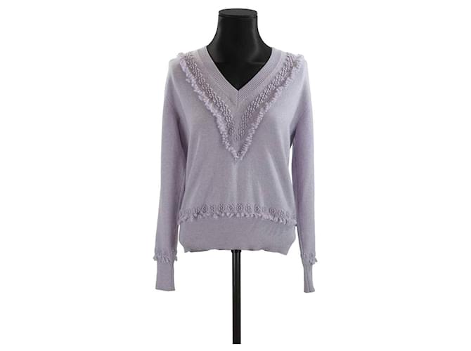 Barrie Wool sweater Purple  ref.1146509