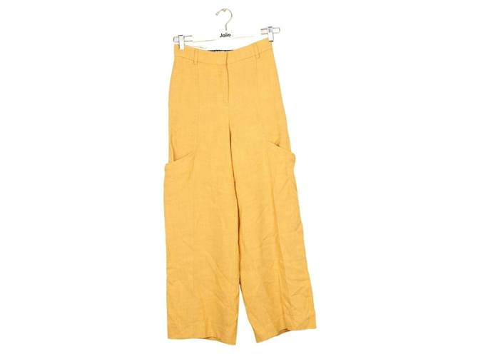 Jacquemus La Collectionneuse yellow wide pants Viscose  ref.1146515