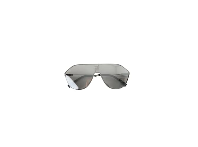 Fendi Black aviator glasses Metal  ref.1146553