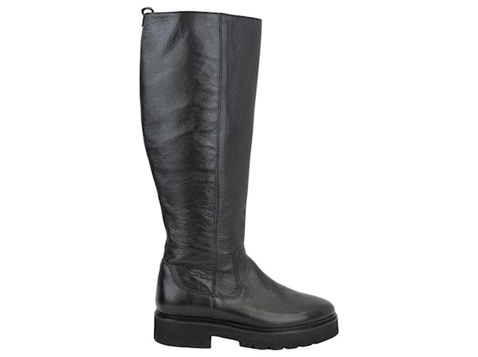 Autre Marque Leather boots Black  ref.1146556