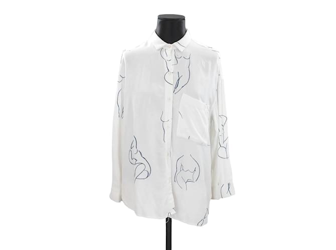 Autre Marque Camicia di cotone Bianco  ref.1146582