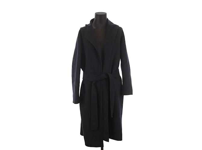 Claudie Pierlot Wool coat Blue  ref.1146619
