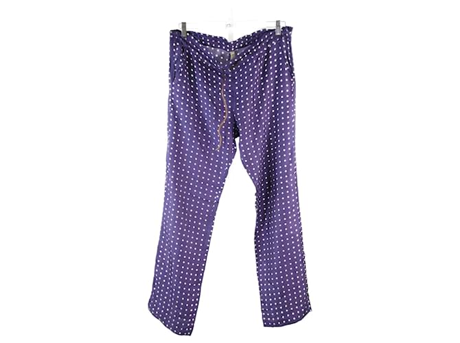 La Prestic Ouiston Pantalones de seda Púrpura  ref.1146662