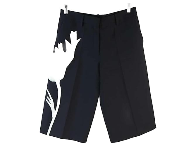 Valentino Wool Bermuda shorts Black  ref.1146669