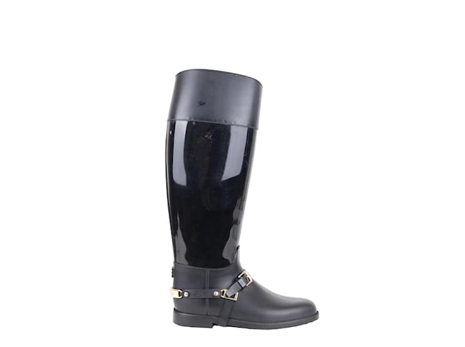 Jimmy Choo Patent leather boots Black  ref.1146706