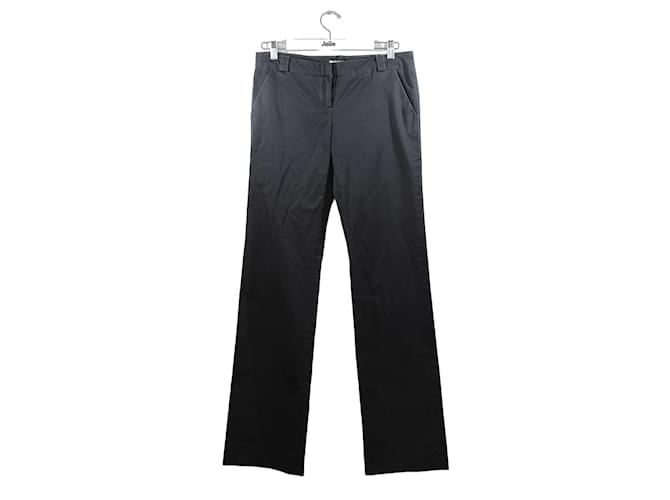 Burberry Pantalon en coton Noir  ref.1146724