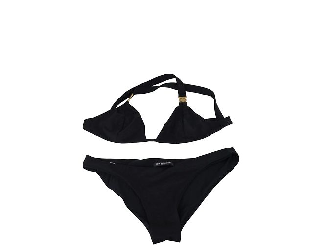Balmain Schwarzer Badeanzug