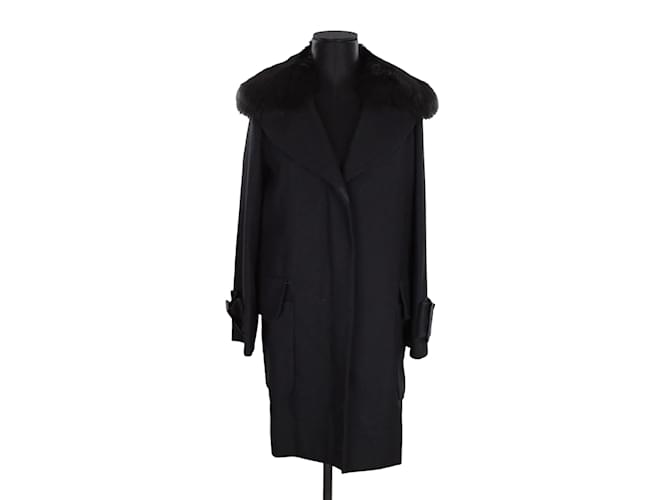 Paule Ka Wool coat Black  ref.1146740