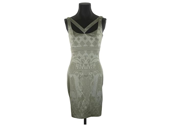 Versace Khaki dress Polyester  ref.1146750