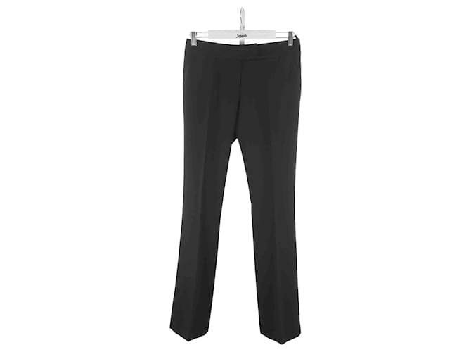 Fendi Pantalon Carot Polyester Noir  ref.1146754