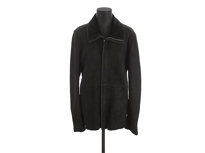 Dior leather trim coat Black  ref.1146823