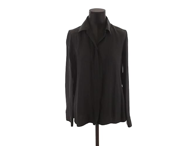 Autre Marque Wrap blouse Black Synthetic  ref.1146859